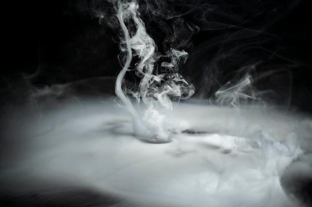 Swirly white smoke