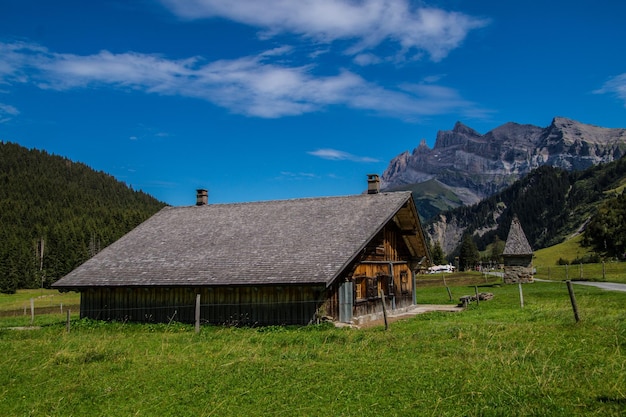 Swiss alps landscape