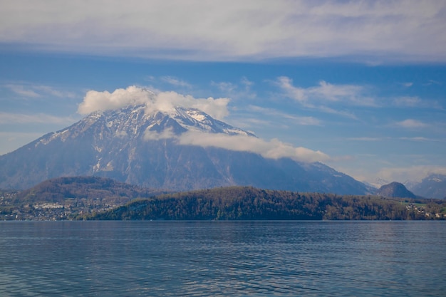 Switzerland wonderful spring landscape