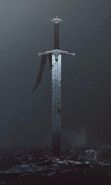 a sword that has the word sword on it