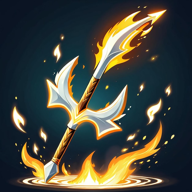 a sword with a flame and flames and a fire with the word sword on it