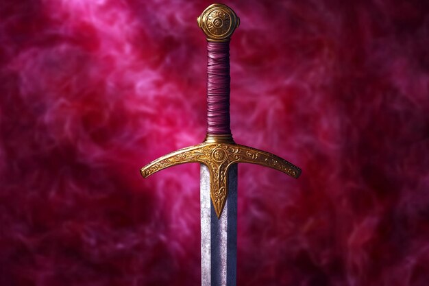 a sword with the word quot sword quot on it