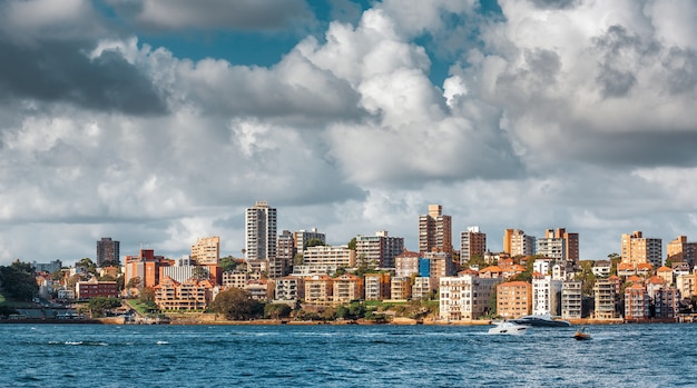 SYDNEY, AUSTRALIA - DECEMBER 12, 2014: Cityscape of Sydney Harbour