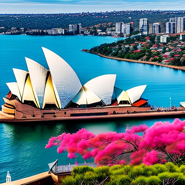 The sydney opera house is located in sydney harbour AI generated