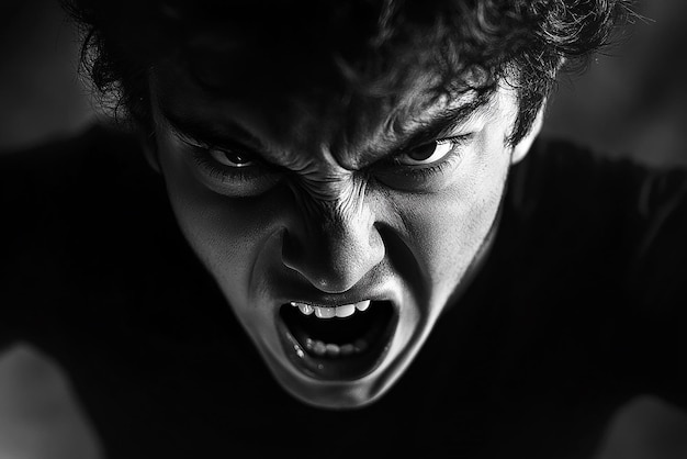 Symbol of a Person with an Aggressive Expression