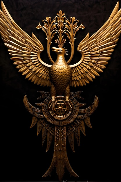 Symbolic Illustration of Ahura Mazda The Supreme Deity in Zoroastrianism