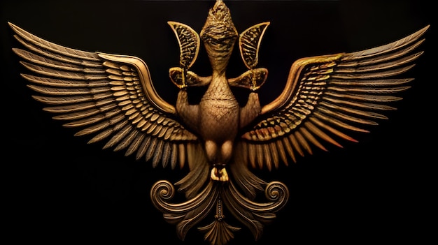 Symbolic Illustration of Ahura Mazda The Supreme Deity in Zoroastrianism