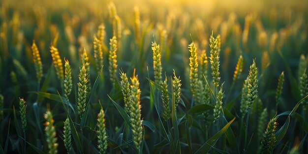 Photo symbolism of abundance and seasonal harvest cycle in a field of ripening crops concept seasonal harvest abundance symbolism ripening crops field imagery agricultural cycle