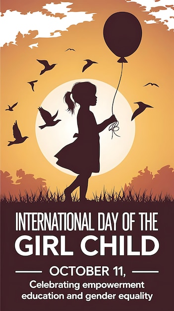 symbolizing freedom and empowerment for international day of the girl child