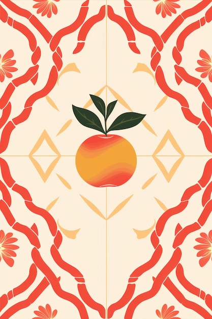 Symmetric peach square background pattern ar 23 v 52 Job ID 9a772121f76d4fe486dc86bf37b0f8a1