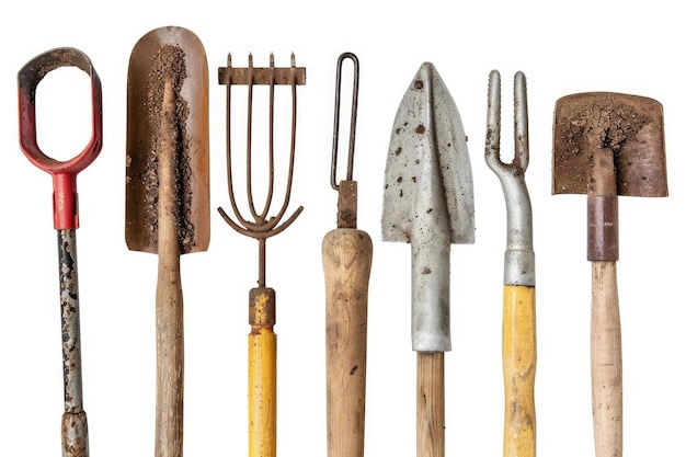 Symphony of Garden Tools White or PNG Transparent Background