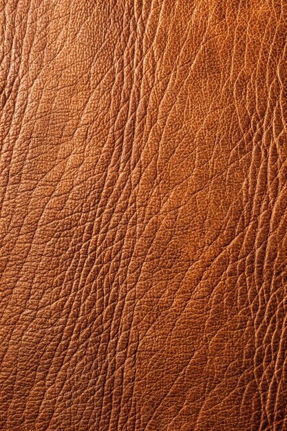 Synthetic leather brown background texture Brown leather textured background