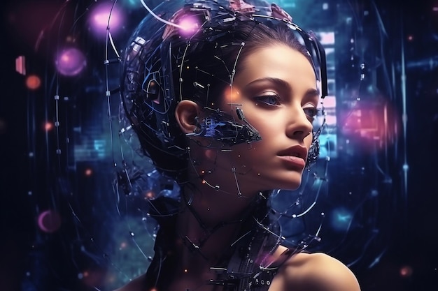 Synthetic Media Girl in Creative Technology Generative AI