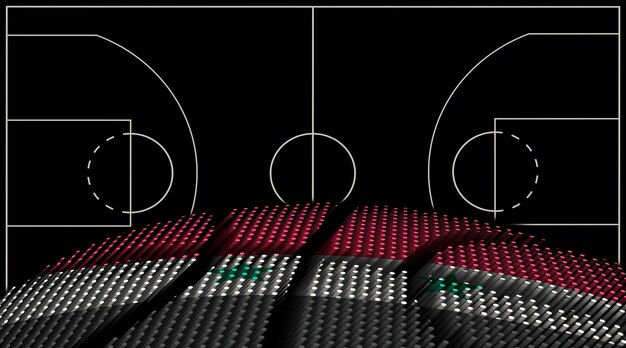 Syria Basketball court background Basketball Ball