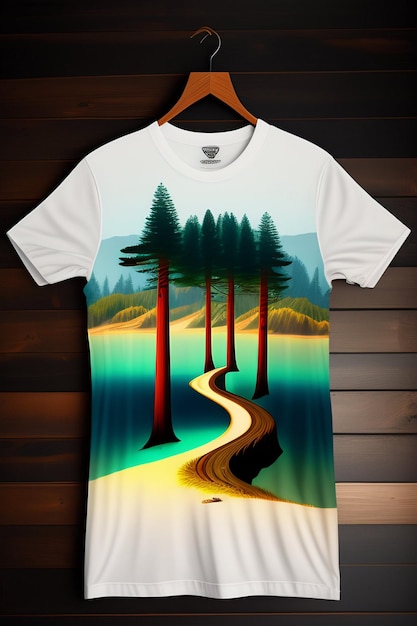 T shirt design idea with so beautiful mockup