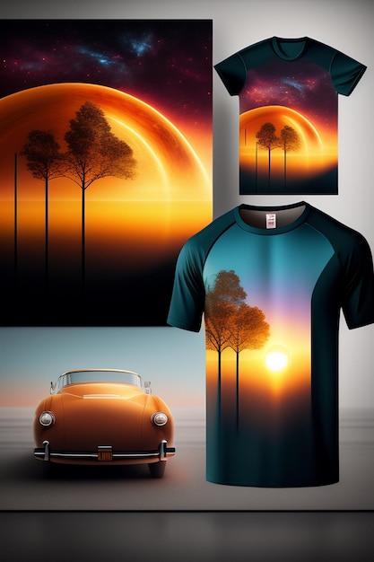 T shirt design idea with so beautiful mockup