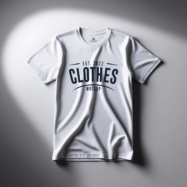 Photo t shirt mockup design psd for clothes branding