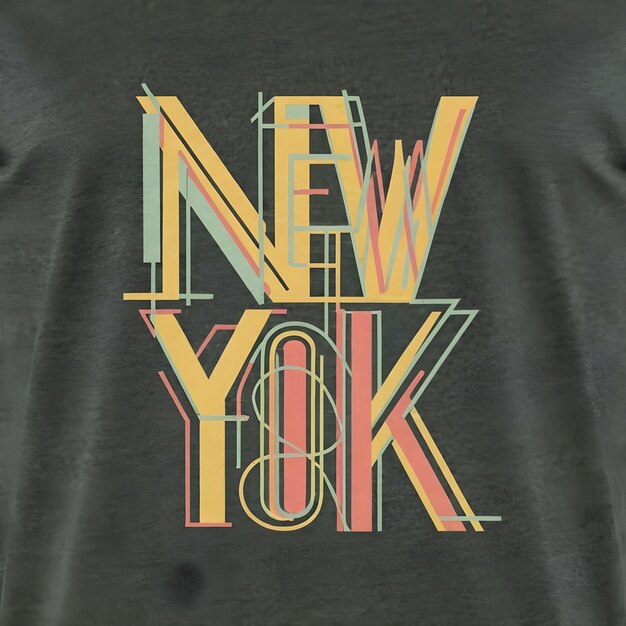 T Shirt New York typography design