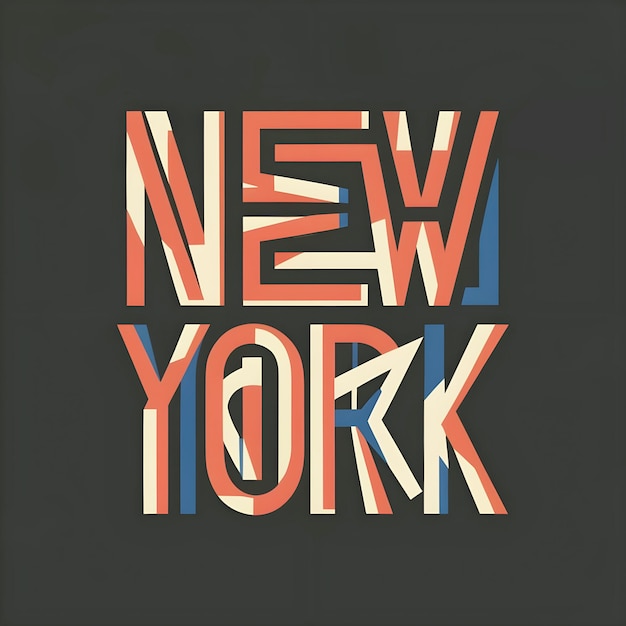 T Shirt New York typography design