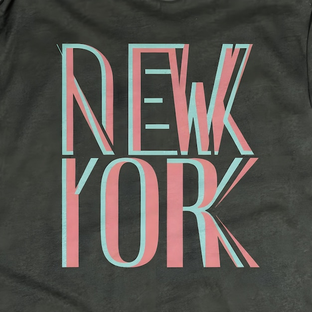 T Shirt New York typography design