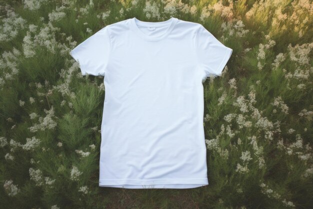 Photo t shirt packaging tshirt nature plant