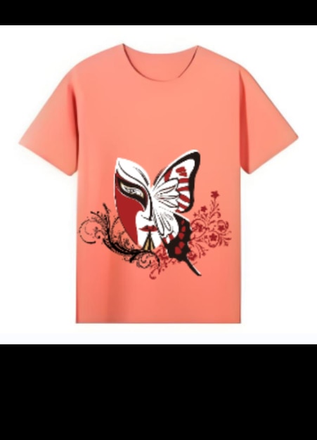 a t - shirt with a butterfly on it is displayed on a t - shirt