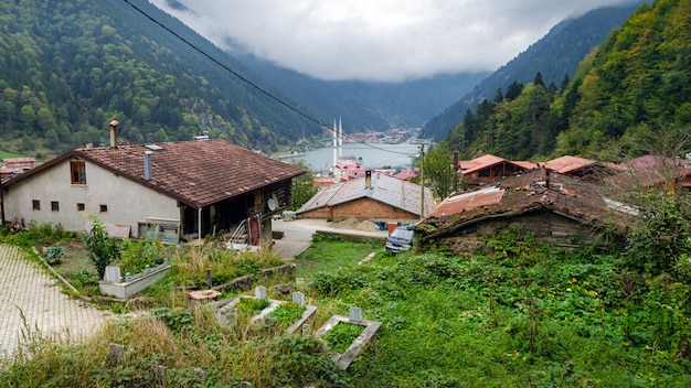 T Uzungol (Long Lake) area most beautiful tourist places in Turkey.