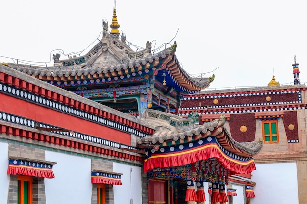 Ta'er Monastery, Kumbum. Xining, Qinghai, Huangzhong Country, China.This Tibetan Buddhist monastery founded in 1583 ranks second only to Lhasa in importance.