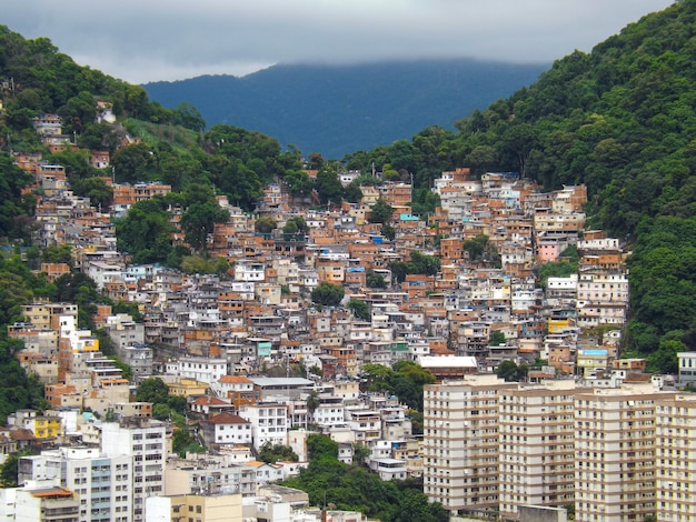 Tabajara hill in Copacabana neighborhood in Rio de Janeiro, Brazil.