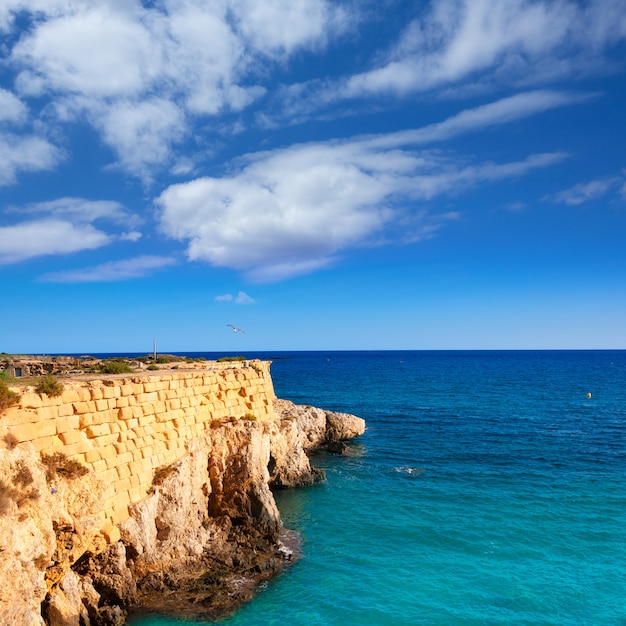 tabarca island alicante mediterranean blue sea