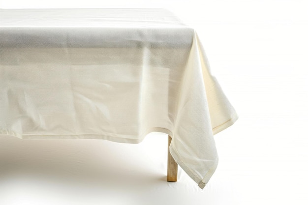 Photo table cloth on transparent background