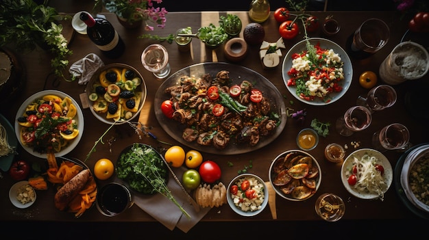 A table filled with a variety of delicious food