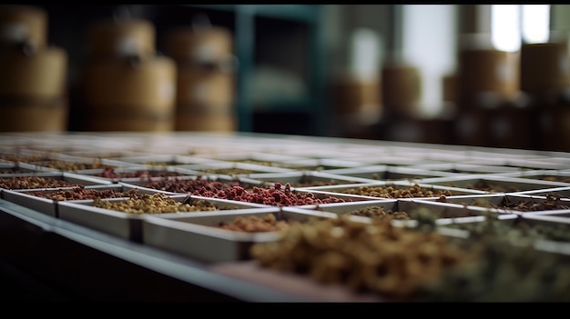 A table full of different kinds of food