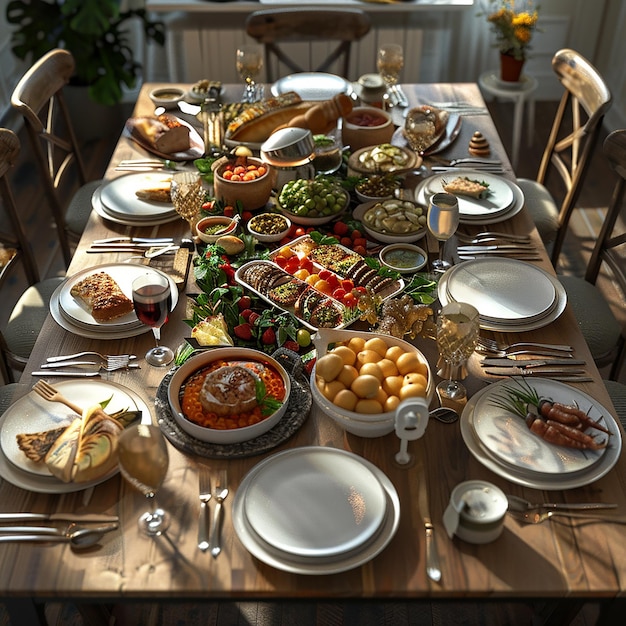 a table full of food including a sign that says quot picnic quot