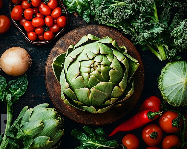 a table full of vegetables including broccoli lettuce and tomatoes