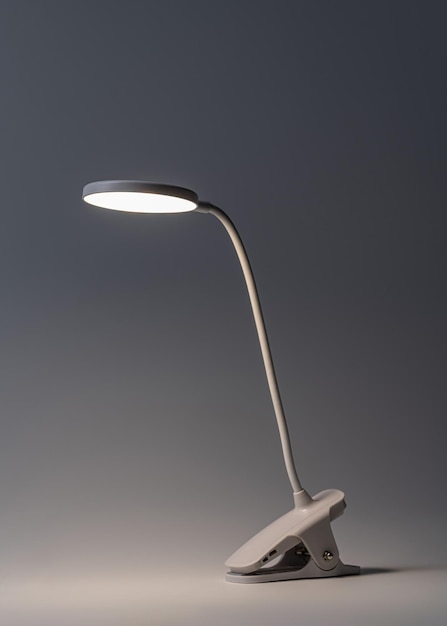 Table lamp on a dark background