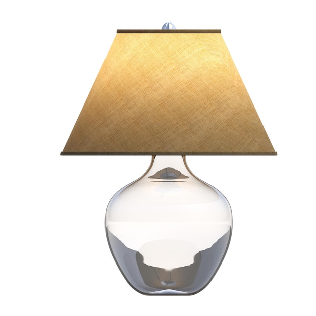 table lamp isolated on white background room lamp 3D illustration cg render