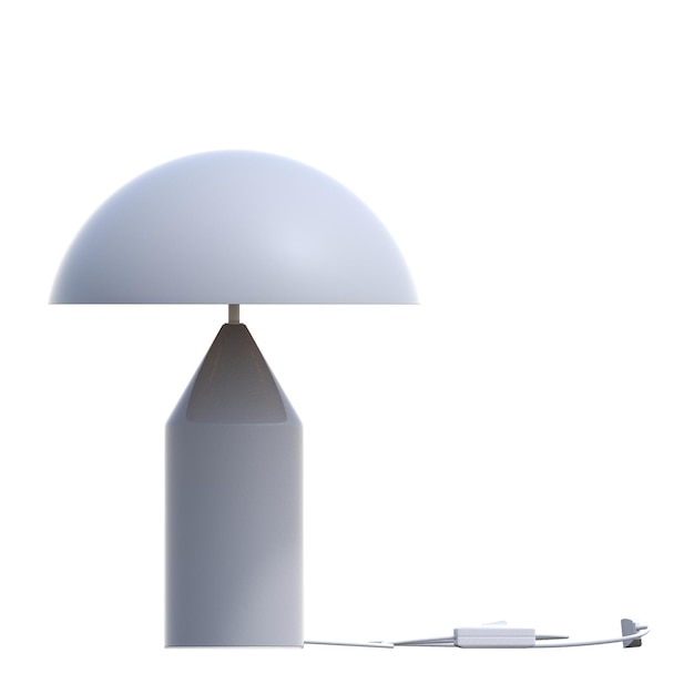 table lamp isolated on white background room lamp 3D illustration cg render