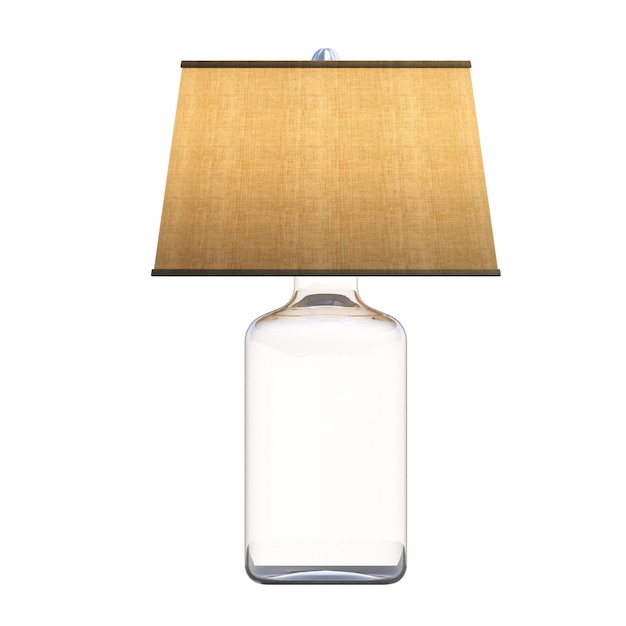 table lamp isolated on white background room lamp 3D illustration cg render