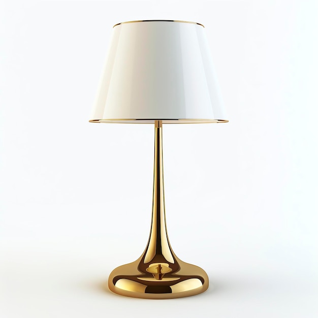 Table Lamp on a White Surface