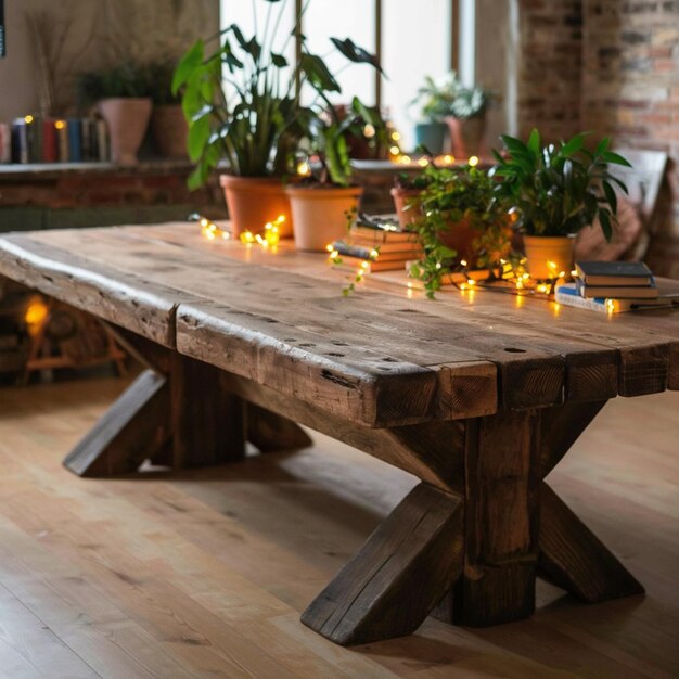 Table made with planks