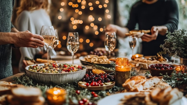 A Table Setting Ready for a Festive Dinner Party