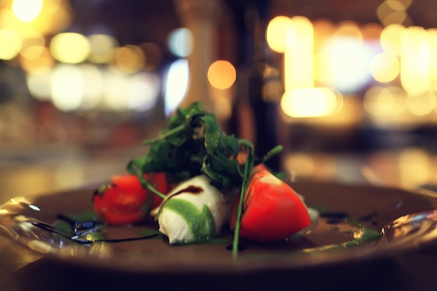 table setting restaurant / cutlery on a table in a cafe, the concept of beautiful food, European style