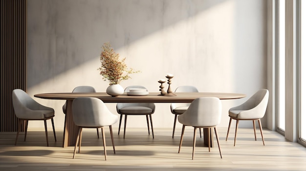 A table with bowls and bowls and vases on it