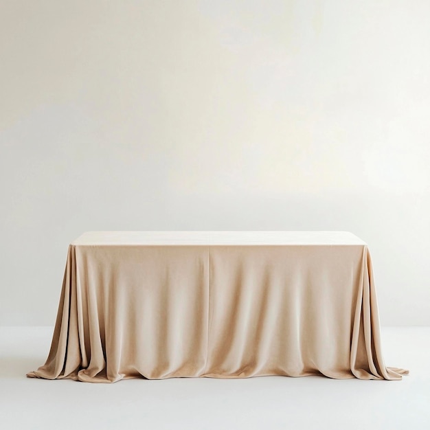 Photo a table with a cloth on it that says quot the name of the table quot