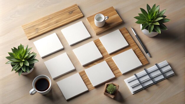 Photo a table with a coffee cup and a coffee cup on it