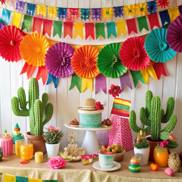 a table with flowers and a sign that says quot flowers quot