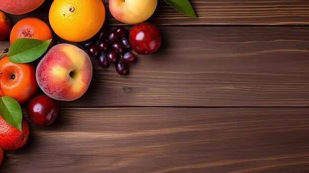 A table with fruits on it