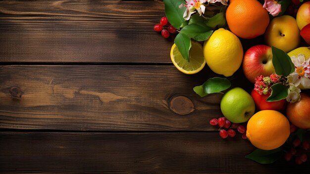 A table with fruits on it