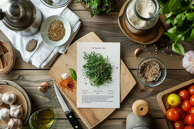 a table with a menu that says  vegan  on it